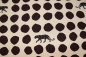 Preview: Kokka Echino Cotton Sailcloth Heavyweight Canvas Panther dunkelbraun/natur (10 cm)